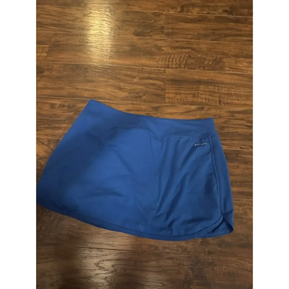 Nike Dri-FIT Women's Blue Pull-On Athletic Skort Size M Tennis Golf